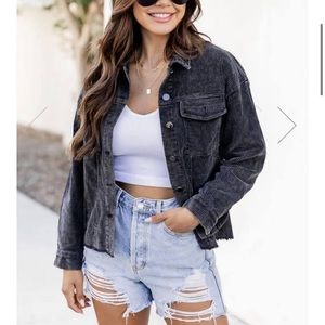 Brand new black corduroy jacket